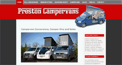 Desktop Screenshot of prestoncampervans.com